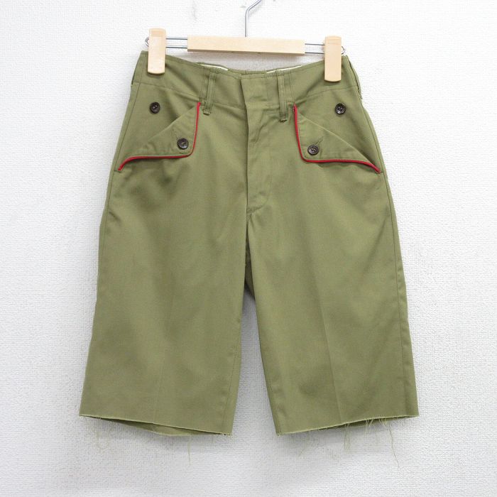 古着 ハーフ ボーイスカウト パンツ キッズ ボーイズ 子供服 70年代 70s USA製 タロン 濃緑系 グリーン 25aug20