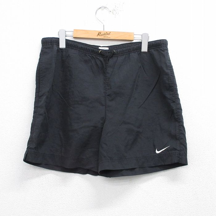 【50%OFF】古着 ナイキ NIKE ショート トレーニング パンツ キッズ ボーイズ 子供服 90年代 90s ワンポイントロゴ 黒 ブラック 25aug20