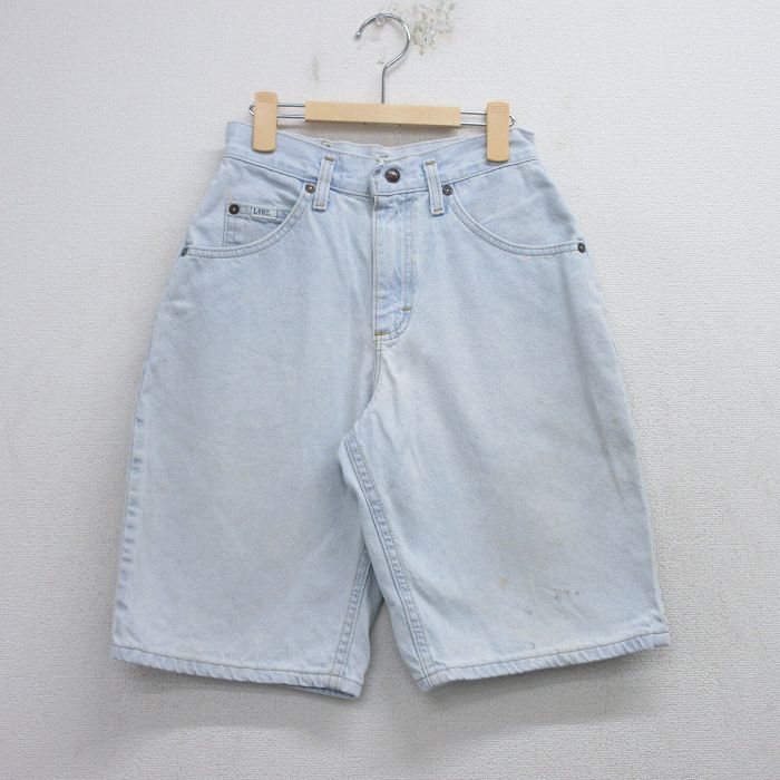 【50%OFF】古着 リー Lee ショート パンツ キッズ ボーイズ 子供服 90年代 90s コットン USA製 薄紺 ネイビー デニム 25aug20