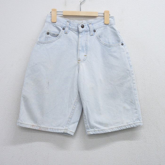【20%OFF】古着 リー Lee ショート パンツ キッズ ボーイズ 子供服 90年代 90s コットン USA製 薄紺 ネイビー デニム 25aug20