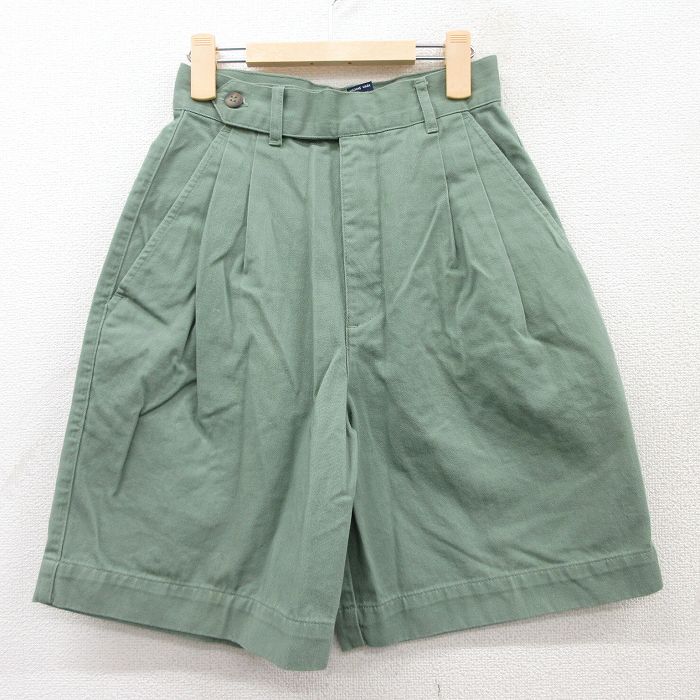 古着 ギャップ GAP ショート パンツ ショーツ キッズ ボーイズ 子供服 90年代 90s コットン USA製 濃緑系 グリーン 25sep02
