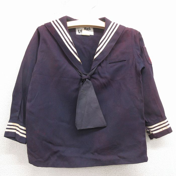 古着 長袖 ビンテージ ミリタリー セーラー ジャケット キッズ 子供服 60年代 60s 紺 26jan31