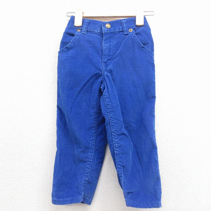 古着 オシュコシュ コーデュロイ パンツ キッズ ボーイズ 子供服 80年代 80s USA製 タロン 青 26feb04
