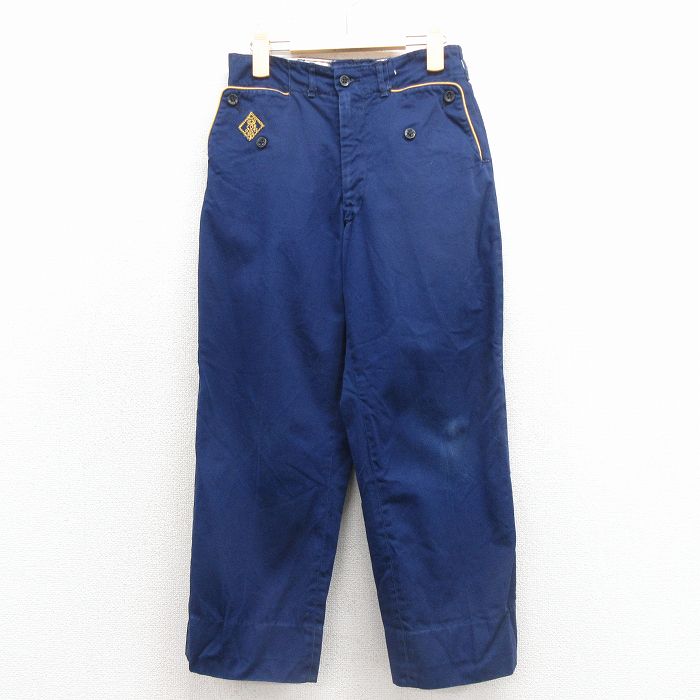 古着 ボーイスカウト パンツ キッズ ボーイズ 子供服 80年代 80s タロン 紺 26feb04