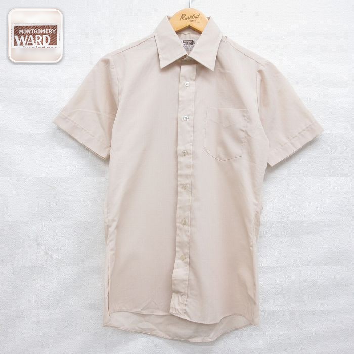 【20%OFF】モンゴメリーワード 80s 半袖シャツ ベージュ キッズ | 古着