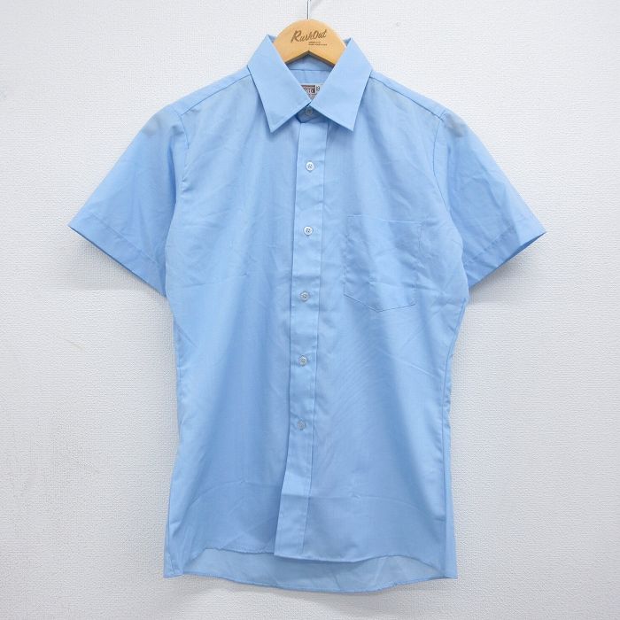 古着 モンゴメリーワード 半袖 シャツ キッズ 子供服 80年代 80s ライトブルー 26may23