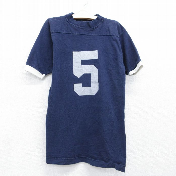 半袖フットボールTシャツ KEN 5 ネイビー キッズ | 古着