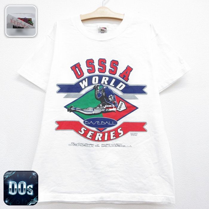フルーツオブザルーム 00s 半袖Tシャツ USSSAベースボール ホワイト キッズ | 古着