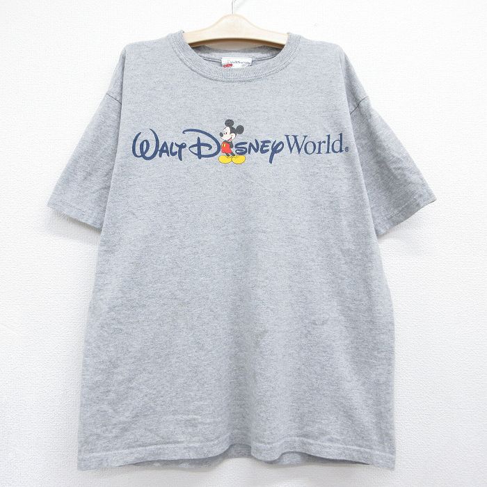 ディズニー 00s 半袖Tシャツ ミッキー グレー キッズ | 古着