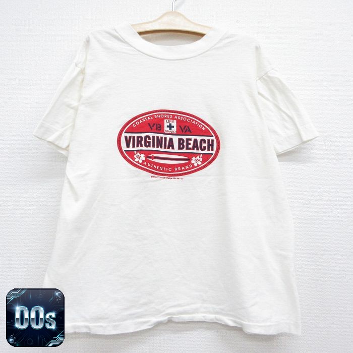 00s 半袖Tシャツ VIRGINIA BEACH ホワイト キッズ | 古着