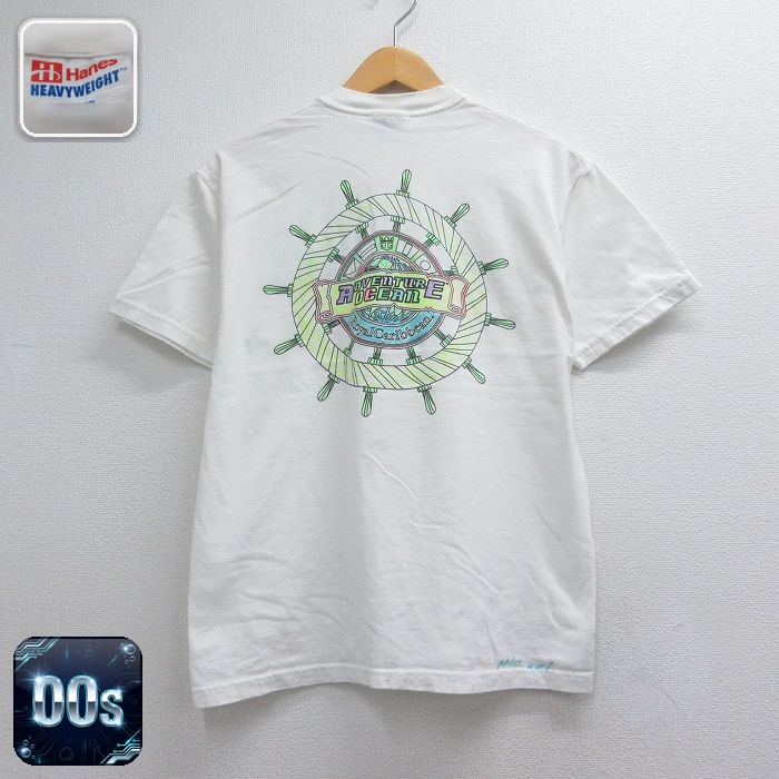 ヘインズ 00s 半袖Tシャツ ロイヤルカリビアン ホワイト キッズ | 古着