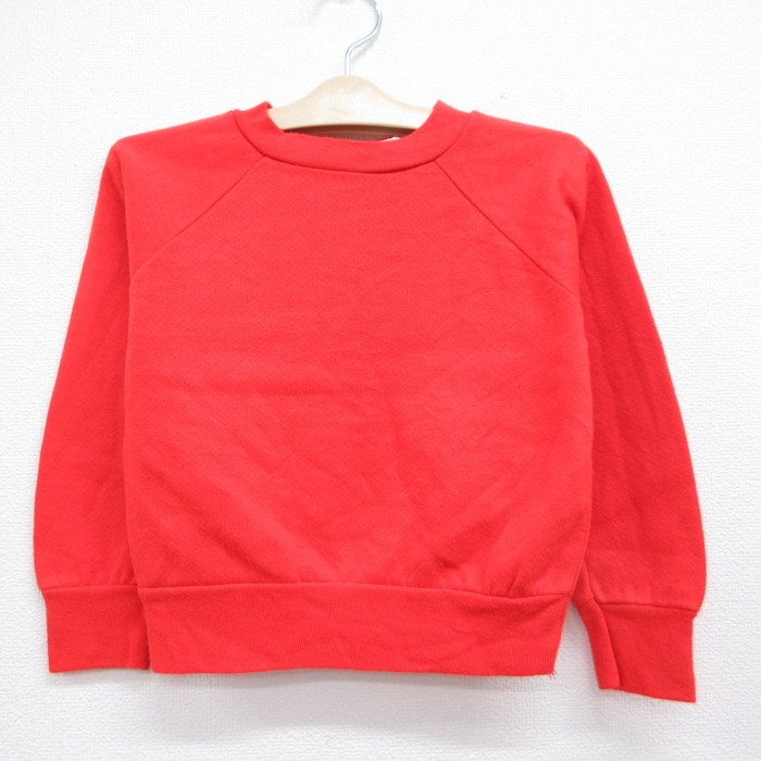 Spencers 80s ラグランスウェット レッド キッズ | 古着