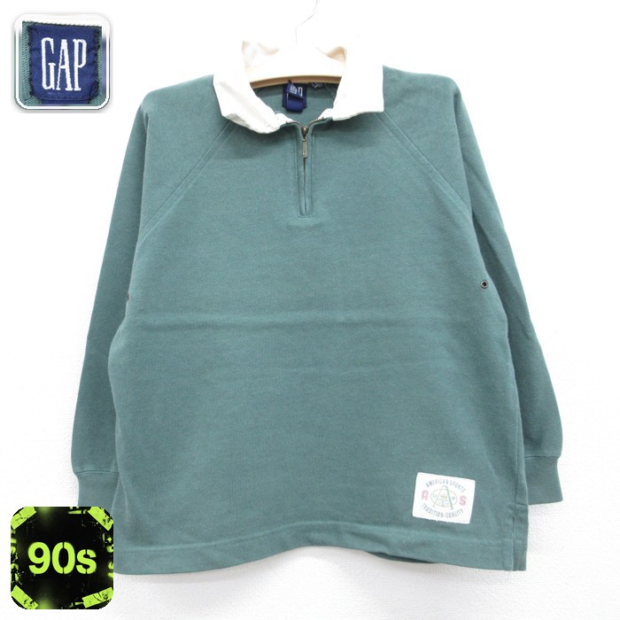 緑 Gap ハーフジップ Old gap gap ハーフジップ 緑 90 s old gap