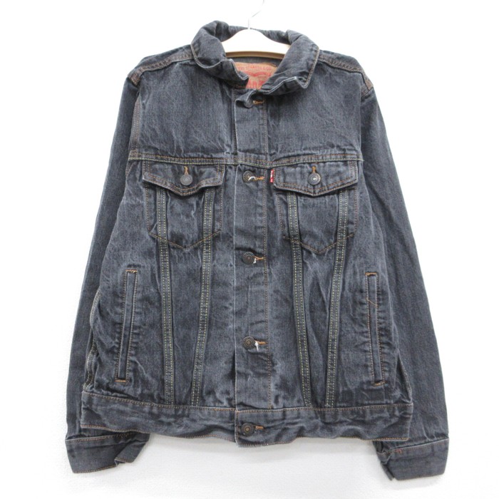 古着 Levi's リーバイス 長袖 子供服 コットン ブラック キッズ ジージャン デニム【spe】 26aug26