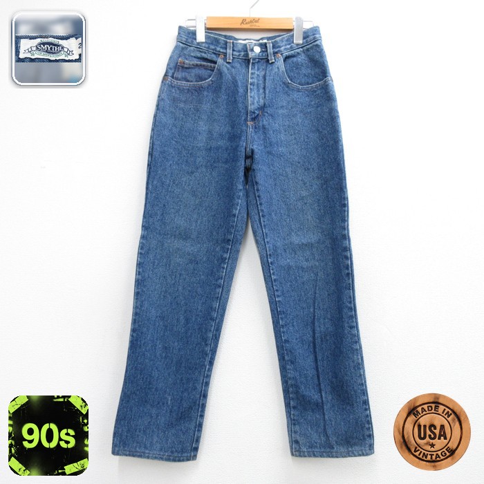 SMYTHE 90s ジーンズ ジッパーフライ ネイビー キッズ | 古着