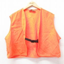 【20%OFF】XL★古着 カベラス ハンティング ベスト メンズ 80年代 80s USA製 オレンジ 25jan15 中古 アウター