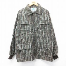 【50%OFF】XL★古着 リバティ 長袖 ハンティング ジャケット メンズ 90年代 90s リアルツリー USA製 濃茶他 ブラウン 25jan15 中古 アウター