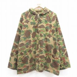XL★古着 カベラス 長袖 ハンティング ジャケット パーカー メンズ 80年代 80s ダックハンターカモ ラグラン タロン 緑 グリーン 迷彩 【spe】 25aug12 中古 アウター