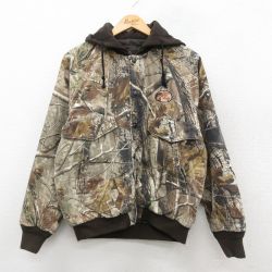 XL★古着 レッドヘッド 長袖 ハンティング ジャケット パーカー メンズ 00年代 00s リアルツリー バスプロショップ ラグラン 茶他 ブラウン 迷彩 内側キルティング 25sep27 中古 アウター