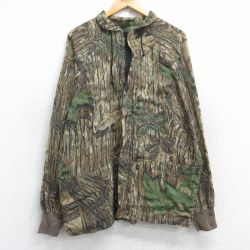 L★古着 長袖 ハンティング ジャケット メンズ 90年代 90s リアルツリー ラグラン USA製 茶他 ブラウン 迷彩 【spe】 25oct15 中古 アウター