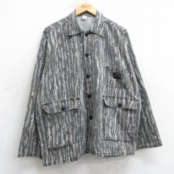 XL★古着 長袖 ハンティング ジャケット メンズ 80年代 80s リバティ リアルツリー 大きいサイズ USA製 茶他 迷彩【spe】 25nov15