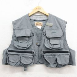 XL★古着 カベラス ハンティング ベスト メンズ 80年代 80s グレー【spe】 26apr08