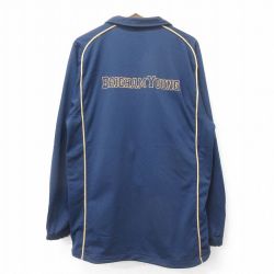L★古着 ナイキ NIKE 長袖 ジャージ メンズ 00年代 00s BRIGHAM YOUNG 刺繍 ロング丈 紺 ネイビー 24nov25 中古 アウター トラックジャケット