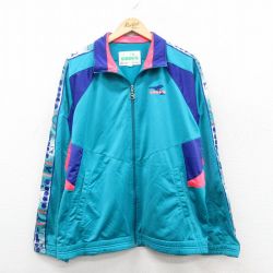 【20%OFF】ディアドラ 90s ラグランジャージ ワンポイントロゴ グリーン XL | 古着