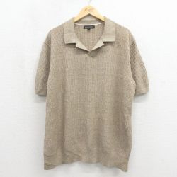 バナナリパブリック 半袖セーター 無地 ベージュ XL | 古着