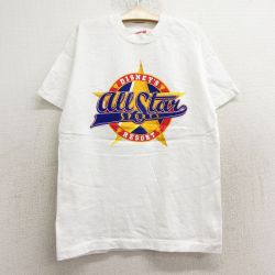 古着 半袖 ビンテージ Tシャツ キッズ ボーイズ 子供服 90年代 90s ディズニー DISNEY オールスター コットン クルーネック 白 ホワイト 24jun15