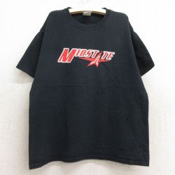 古着 半袖 ビンテージ Tシャツ キッズ ボーイズ 子供服 00年代 00s MIDSTATE コットン クルーネック 黒 ブラック 24aug19