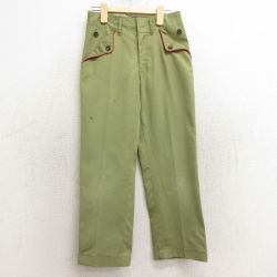 古着 ボーイスカウト パンツ キッズ ボーイズ 子供服 80年代 80s タロン USA製 濃緑 グリーン 24aug26