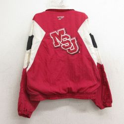 古着 リーボック REEBOK 長袖 ナイロン ジャケット キッズ ボーイズ 子供服 90年代 90s ワンポイントロゴ MSJ 赤他 レッド 24nov06