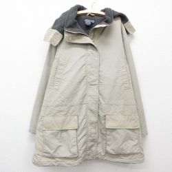 古着 ランズエンド 長袖 ナイロン ジャケット キッズ ボーイズ 子供服 90年代 90s ベージュ カーキ 25jan07