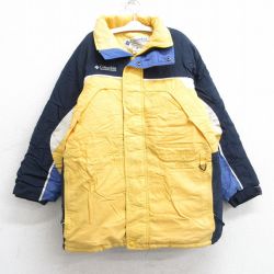 【50%OFF】古着 コロンビア COLUMBIA 長袖 ジャケット キッズ ボーイズ 子供服 00年代 00s ワンポイントロゴ 黄他 イエロー 25jan18