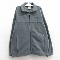 【50%OFF】古着 コロンビア COLUMBIA 長袖 フリース ジャケット キッズ ボーイズ 子供服 00年代 00s ワンポイントロゴ グレー 25feb01