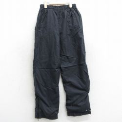 古着 ナイキ NIKE ナイロン パンツ キッズ ボーイズ 子供服 00年代 00s ワンポイントロゴ 黒 ブラック 25mar04