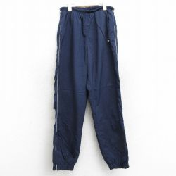 【50%OFF】古着 ナイキ NIKE イージー パンツ キッズ ボーイズ 子供服 90年代 90s ワンポイントロゴ 紺 ネイビー 25mar04