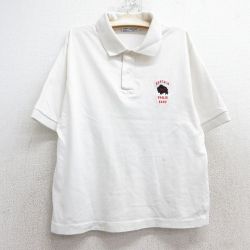 古着 ヘインズ Hanes 半袖 ポロ シャツ キッズ ボーイズ 子ども服 80年代 80s バッファロー USA製 白 ホワイト 25jun02