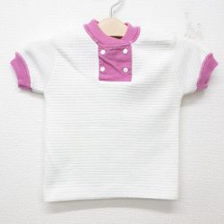 古着 半袖 ビンテージ サーマル Tシャツ キッズ ガールズ 子供服 90年代 90s ツートンカラー USA製 白他 ホワイト 25jun07