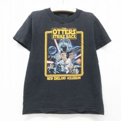 古着 半袖 ビンテージ Tシャツ キッズ ボーイズ 子供服 00年代 00s THE OTTERS クルーネック 黒 ブラック 25jun07