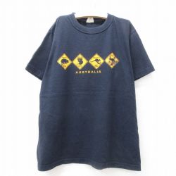 古着 半袖 ビンテージ Tシャツ キッズ ボーイズ 子供服 80年代 80s コアラ カンガルー オーストラリア コットン クルーネック 黒 ブラック 25jun14