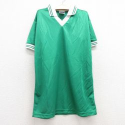古着 半袖 サッカー シャツ キッズ ボーイズ 子供服 緑 グリーン 25jul24