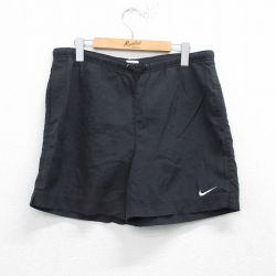 【50%OFF】古着 ナイキ NIKE ショート トレーニング パンツ キッズ ボーイズ 子供服 90年代 90s ワンポイントロゴ 黒 ブラック 25aug20