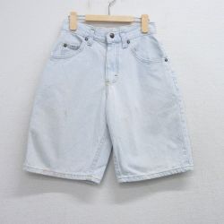 【20%OFF】古着 リー Lee ショート パンツ キッズ ボーイズ 子供服 90年代 90s コットン USA製 薄紺 ネイビー デニム 25aug20