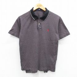 古着 ラルフローレン Ralph Lauren ポロスポーツ 半袖 ポロ シャツ キッズ ボーイズ 子供服 ワンポイントロゴ グレー他 チェック 25sep03