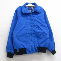 古着 GANT 長袖 ナイロン ジャケット キッズ ボーイズ 子供服 90年代 90s ゴアテックス 青 25dec03