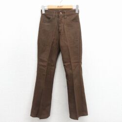 古着 リーバイス Levis ビンテージ パンツ キッズ ボーイズ 子供服 70年代 70s ビッグE スタプレ フレア タロン こげ茶【spe】 26jan09