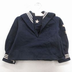 古着 長袖 ビンテージ ミリタリー セーラー ジャケット キッズ 子供服 60年代 60s 紺他【spe】 26jan31