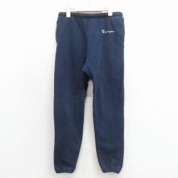 古着 チャンピオン champion スウェット パンツ キッズ 子供服 90年代 90s ワンポイントロゴ USA製 紺 26feb04